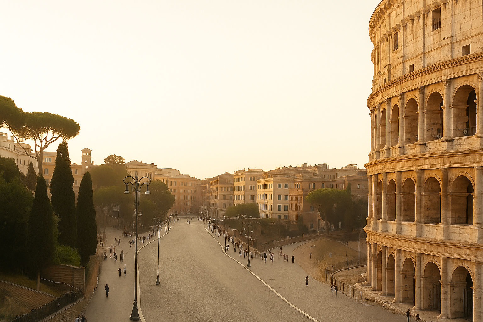 Roma storica vista panoramica